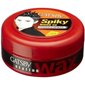 واکس موی حالت دهنده قوی موهای کوتاه گتسبی Gatsby Spiky Styling Wax وزن 75 گرم