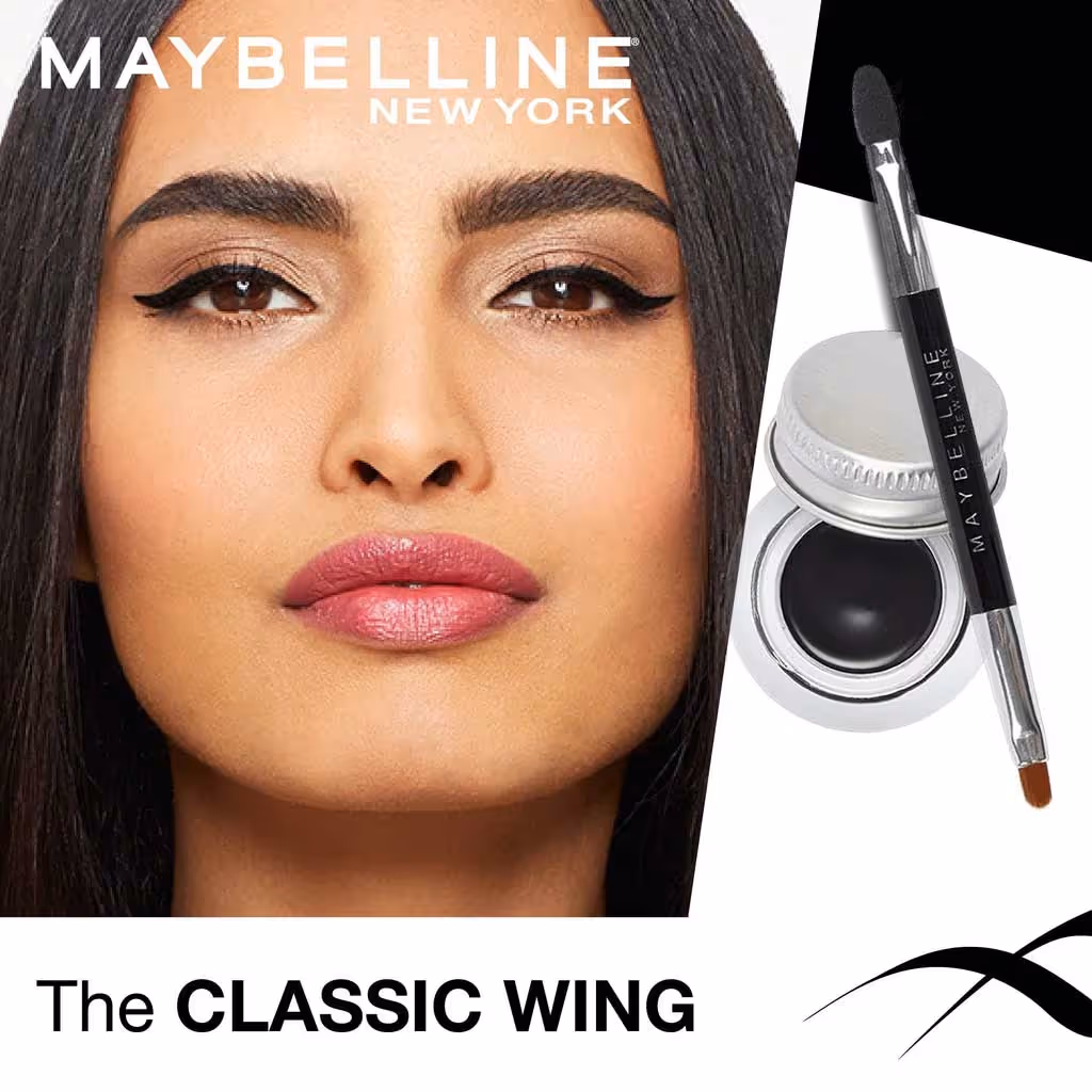 خط چشم ژلی میبلین دراما maybelline lasting