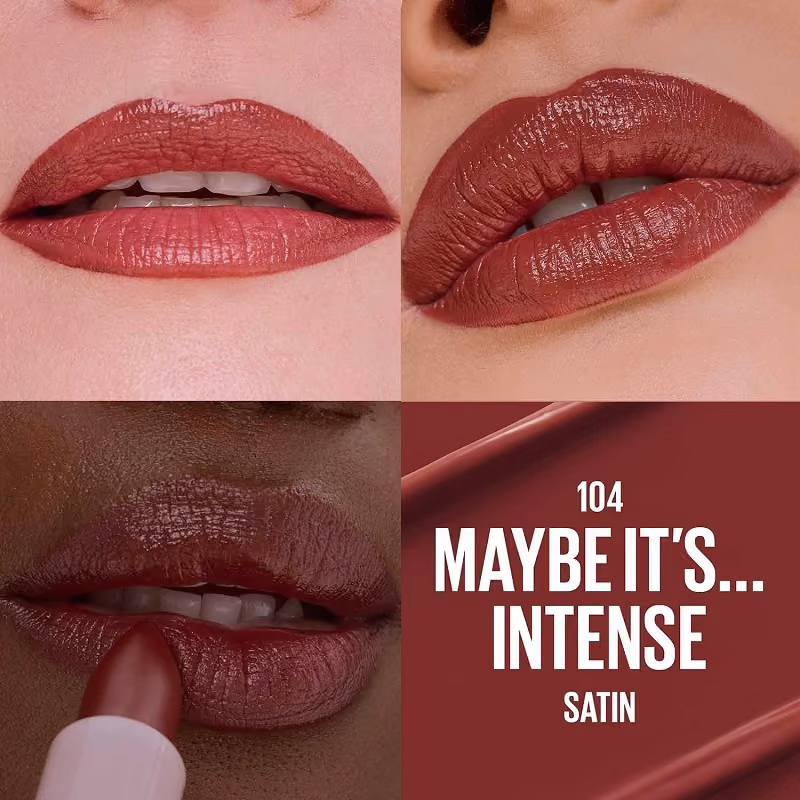 رژ لب جامد میبلین maybelline serum 104