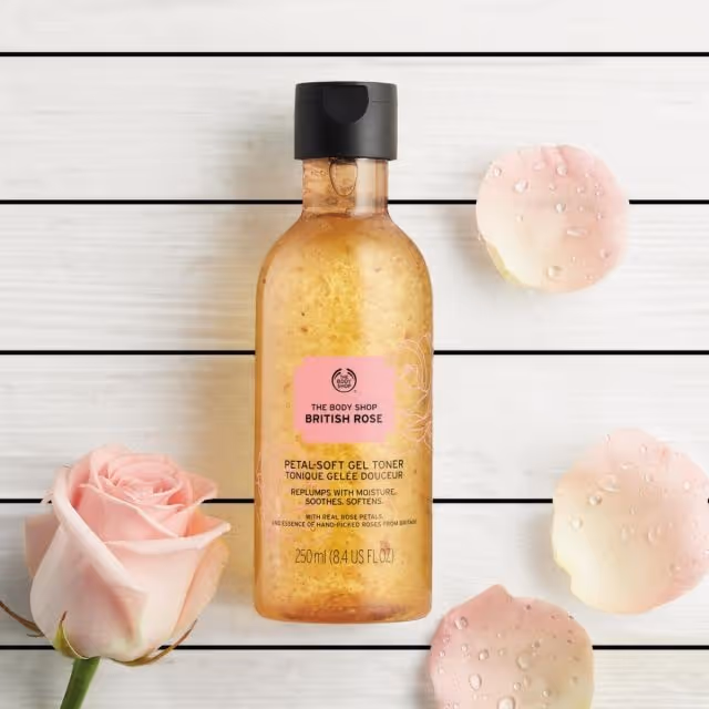 تونر گل رز بریتانیایی بادی شاپ the body shop