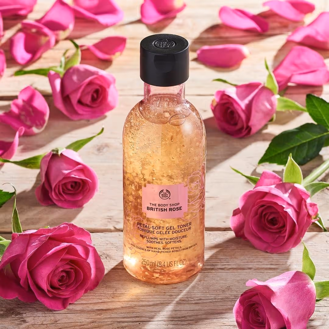 تونر گل رز بریتانیایی بادی شاپ the body shop