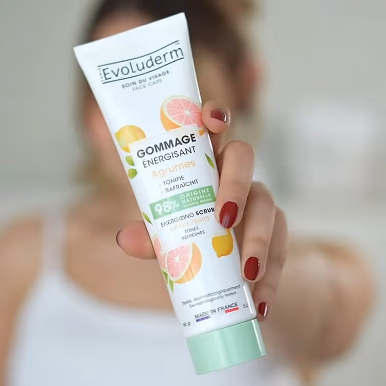 اسکراب صورت مرکبات اولودرم evoluderm citrus