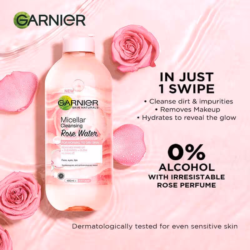میسلار واتر گل رز گارنیه garnier rosewater