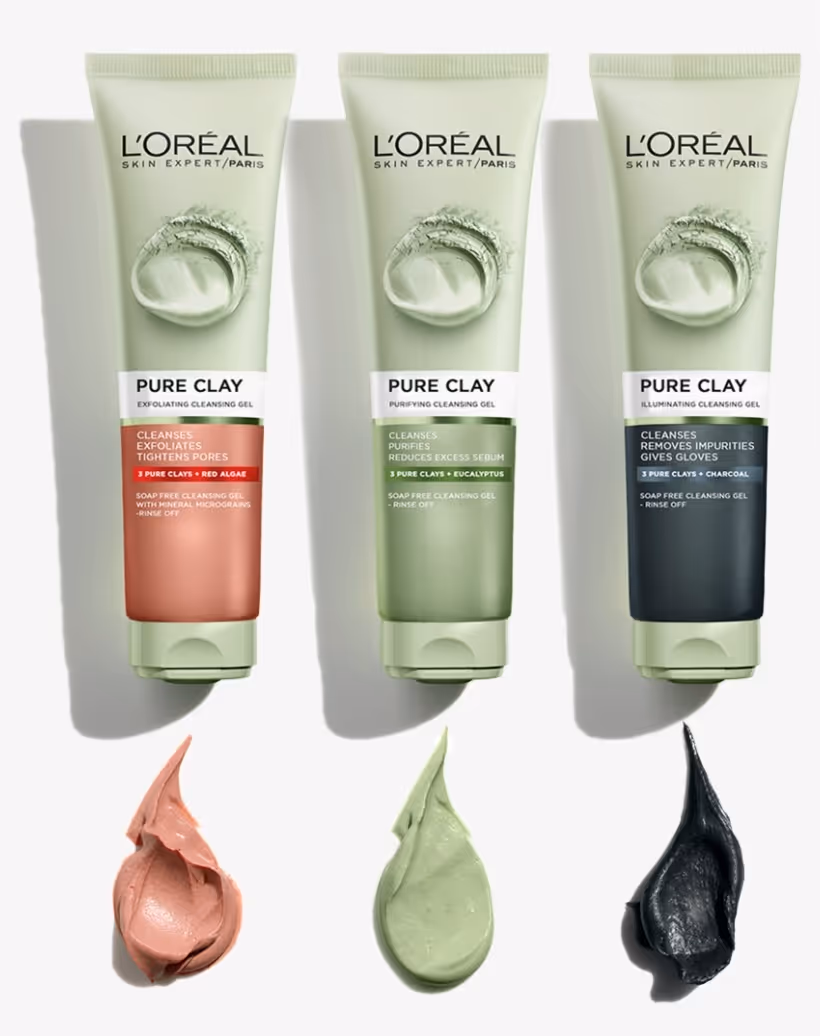 ژل پاک کننده روزانه صورت لورال loreal pure