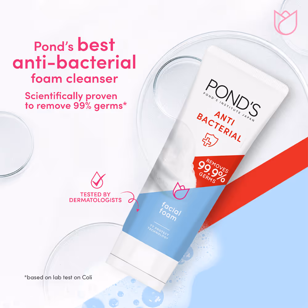 فوم شوینده آنتی باکتریال پوندز ponds anti