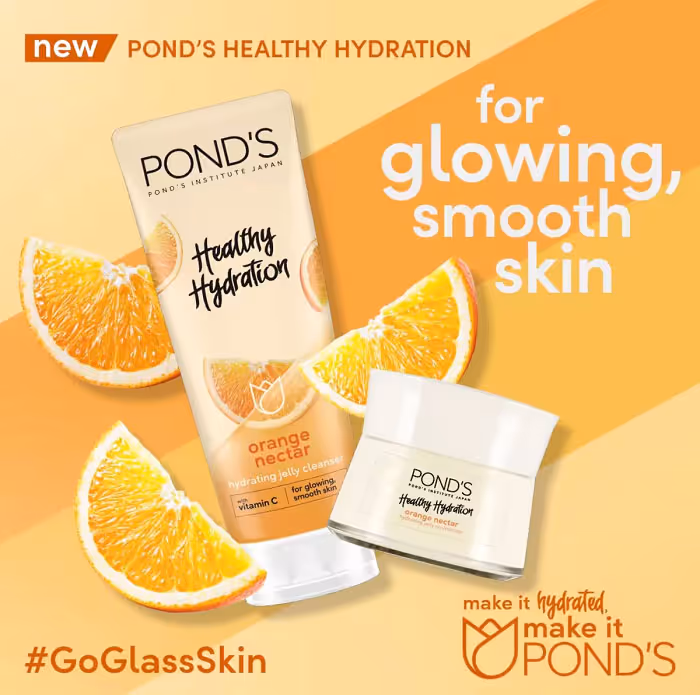 فوم شوینده روشن کننده پرتقال پوندز ponds glow