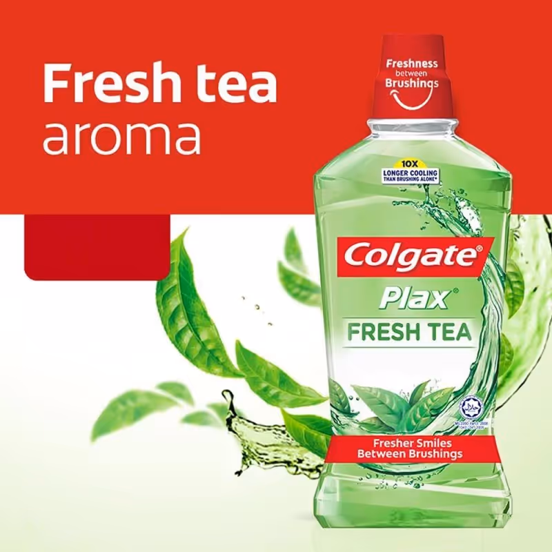 دهانشویه کلگیت پلکس چای colgate plax fresh