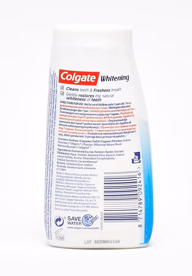 خمیردندان سفیدکننده 2 در 1 کلگیت colgate