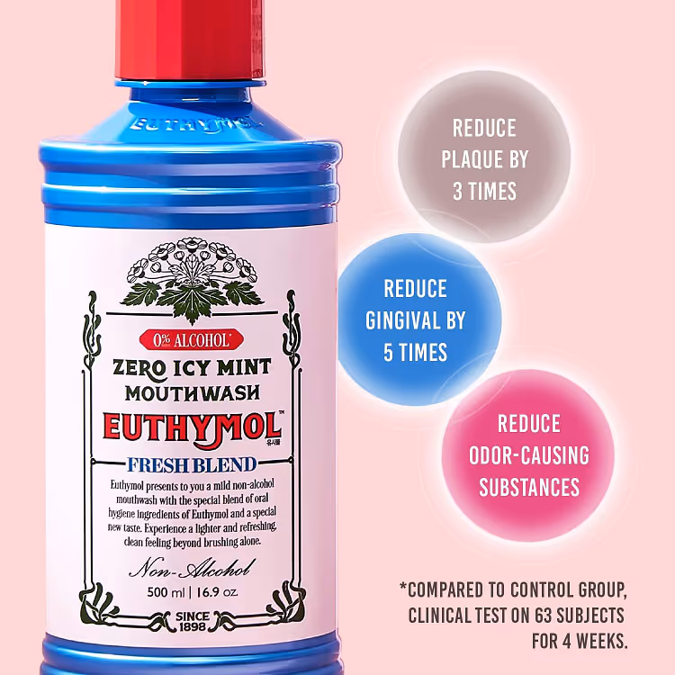 دهانشویه خنک کننده اتیمول euthymol icy mint