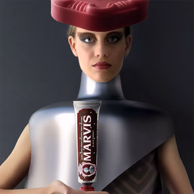 خمیردندان شکلات تلخ گیلاس مارویس marvis black