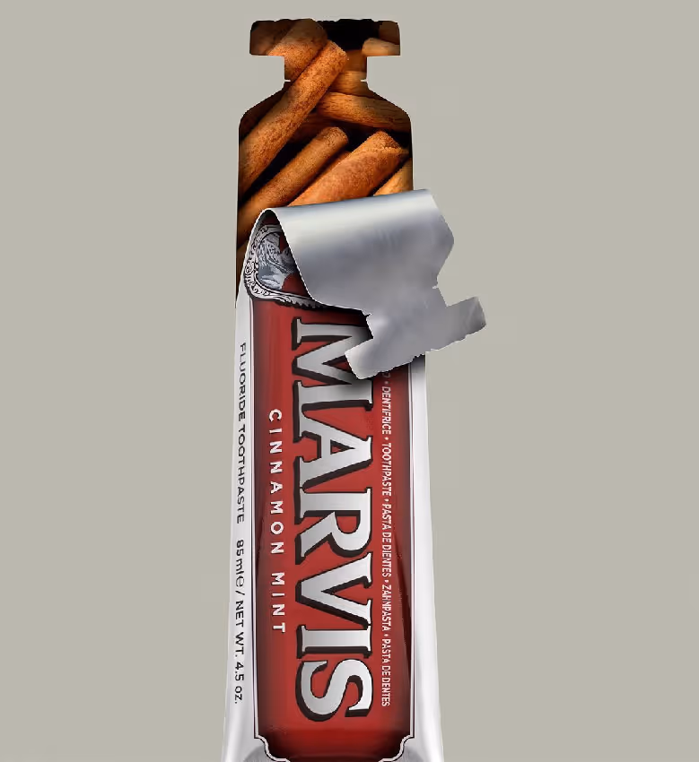 خمیردندان دارچین نعناع مارویس marvis cinnamon
