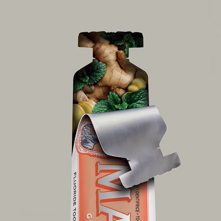 خمیردندان زنجبیل نعناع مارویس marvis ginger