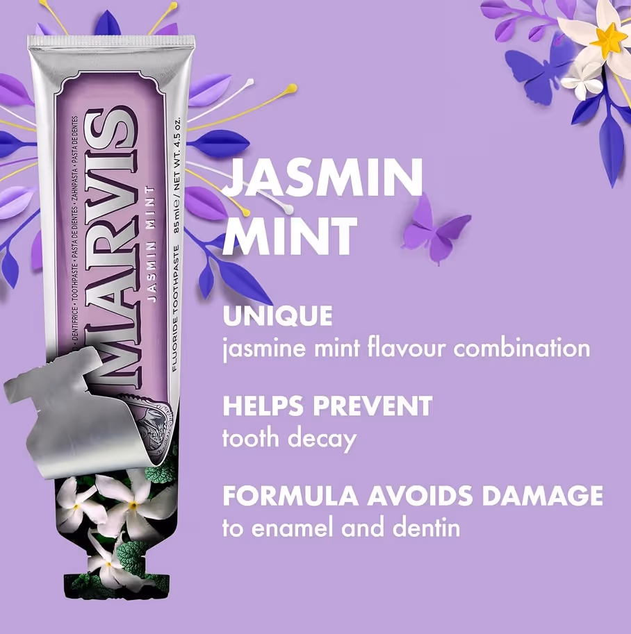 خمیردندان گل یاس نعناع مارویس marvis jasmine