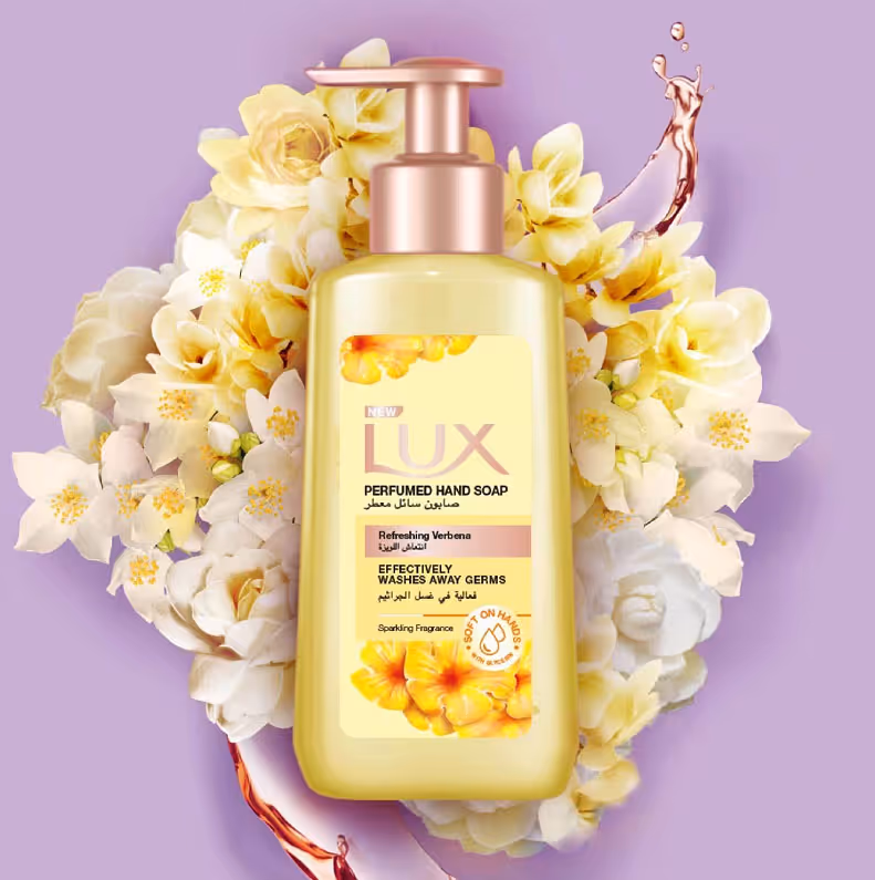 مایع دستشویی گل شاه پسند لوکس lux verbena