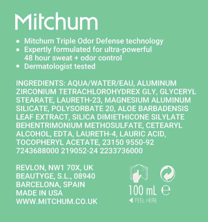رول ضدتعریق بدون رایحه میچام mitchum