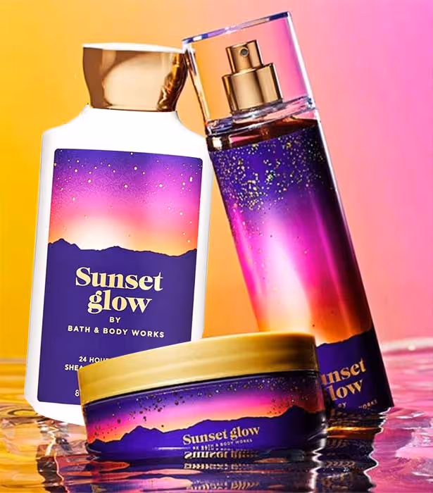لوسیون بدن بث اند بادی ورکس sunset glow