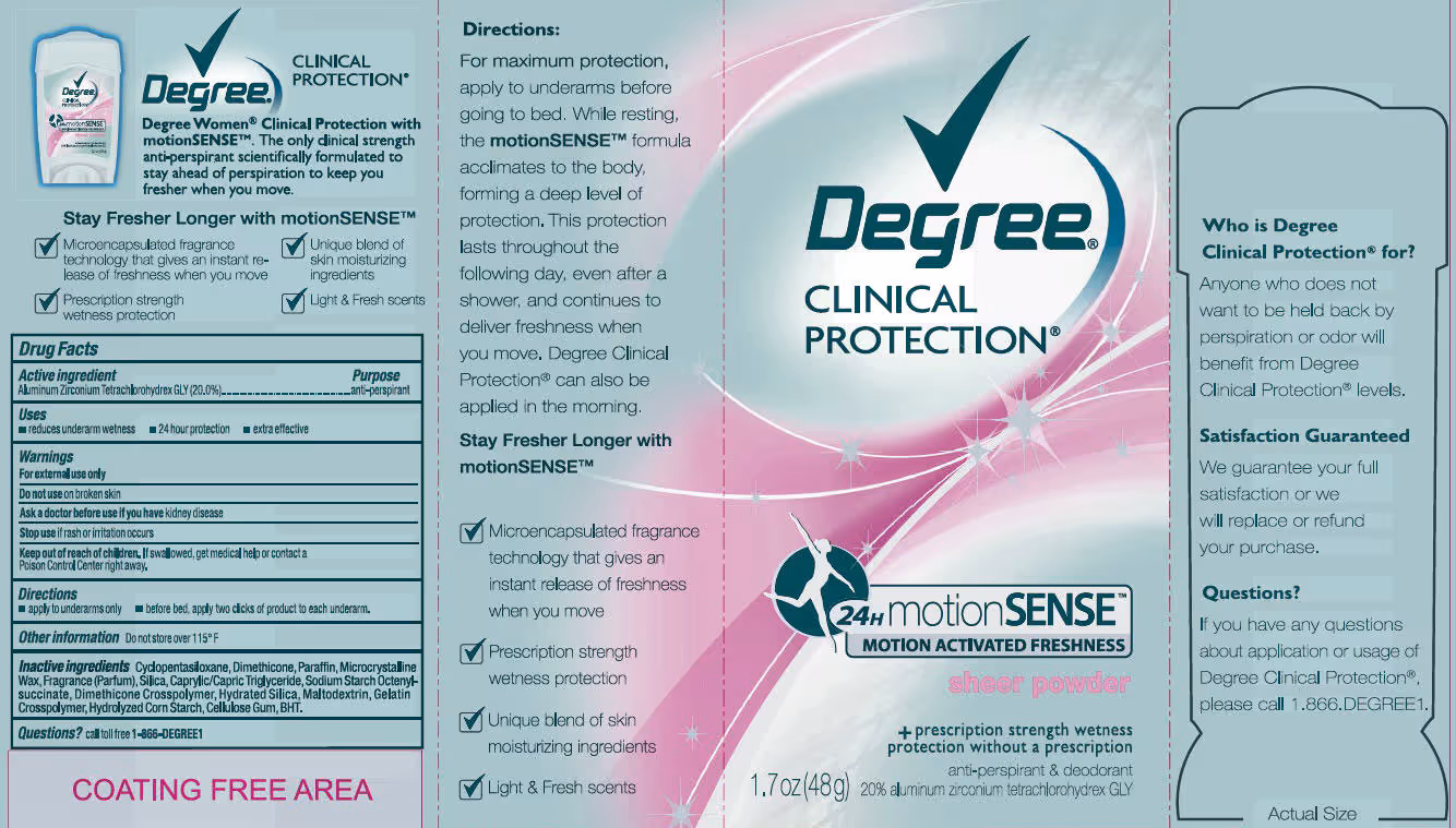 استیک ضدتعریق دگری degree sheer powder