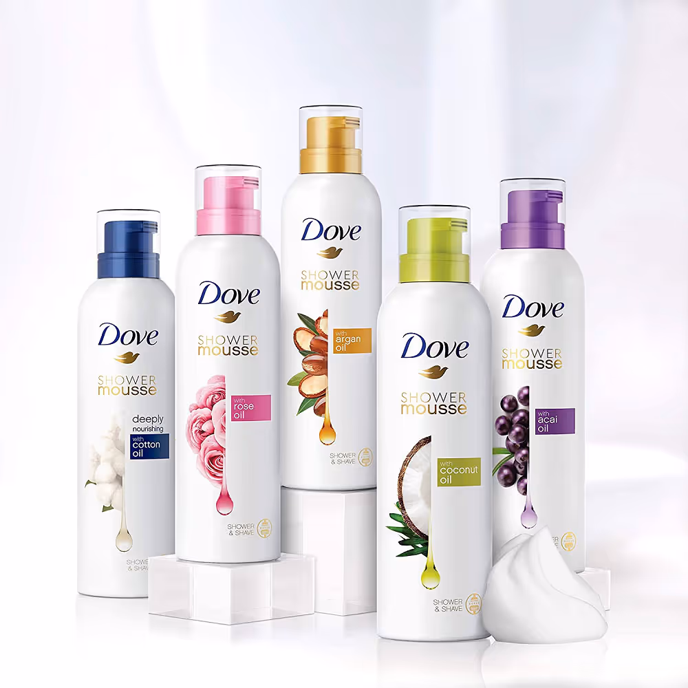 موس حمام و شیو آسای بری داو dove shower