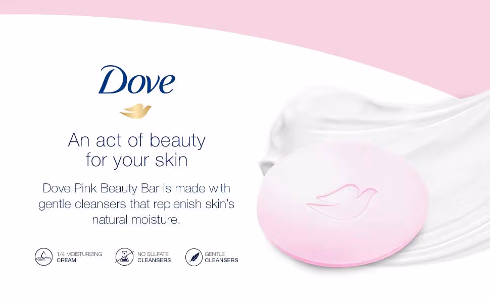 صابون زیبایی صورتی داو dove pink