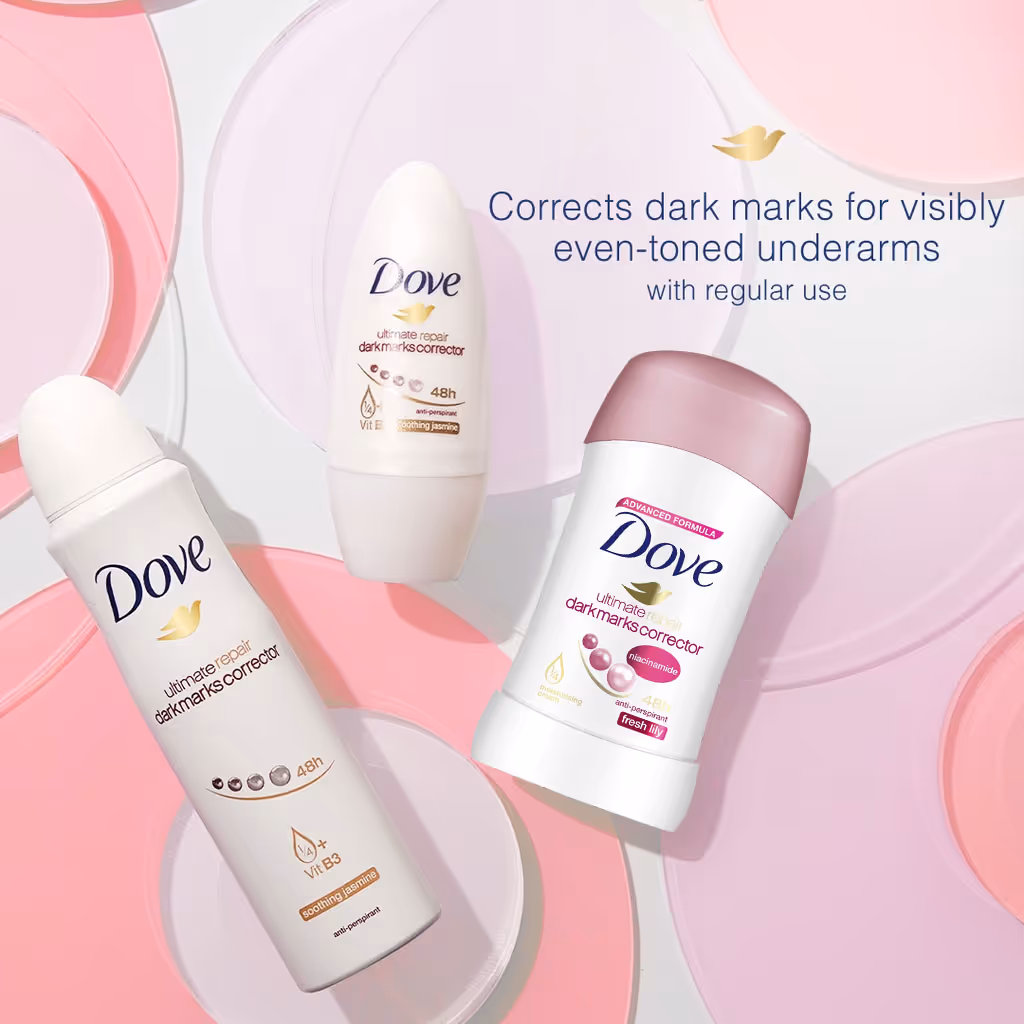 استیک ضدتعریق روشن کننده زیر بغل داو dove
