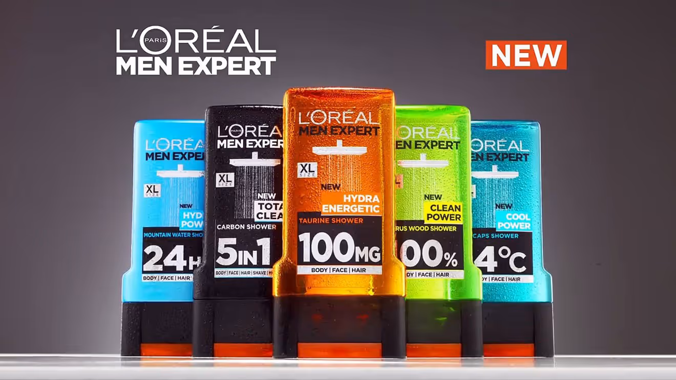 ژل دوش آقایان لورال loreal men expert clean
