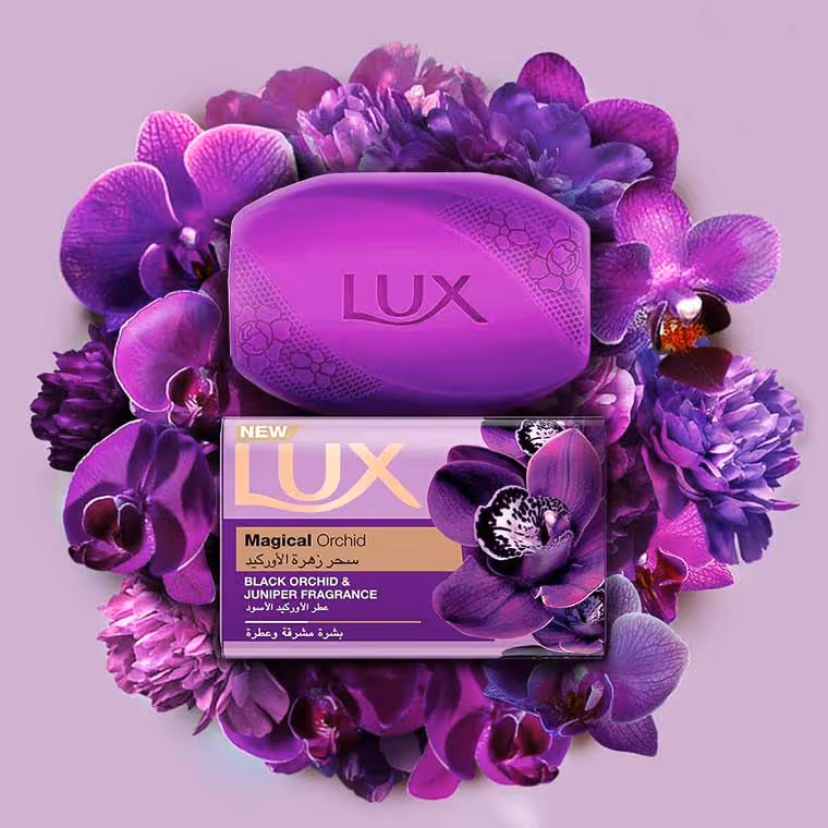 صابون لوکس رایحه گل ارکیده lux magical orchid