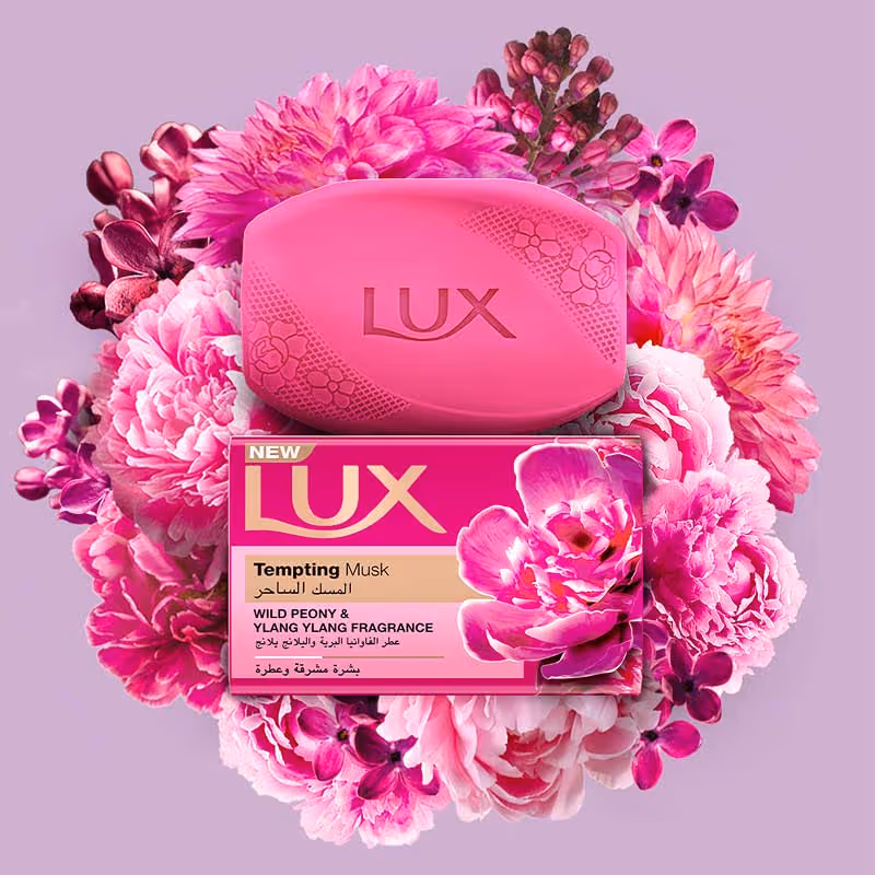 صابون لوکس رایحه مشک lux tempting musk