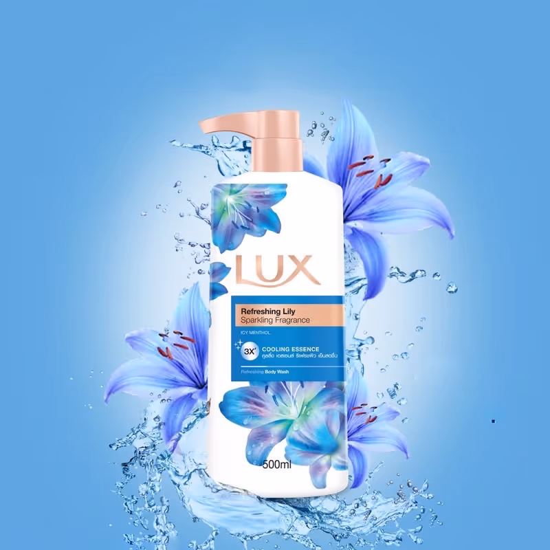 شامپو بدن طراوت بخش و خنک کننده لوکس lux