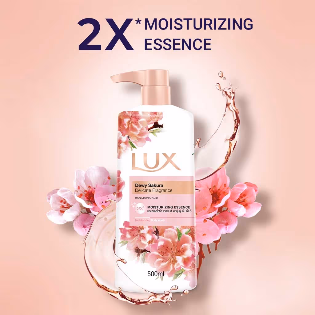 شامپو بدن کرمی شکوفه های گیلاس ژاپنی لوکس lux