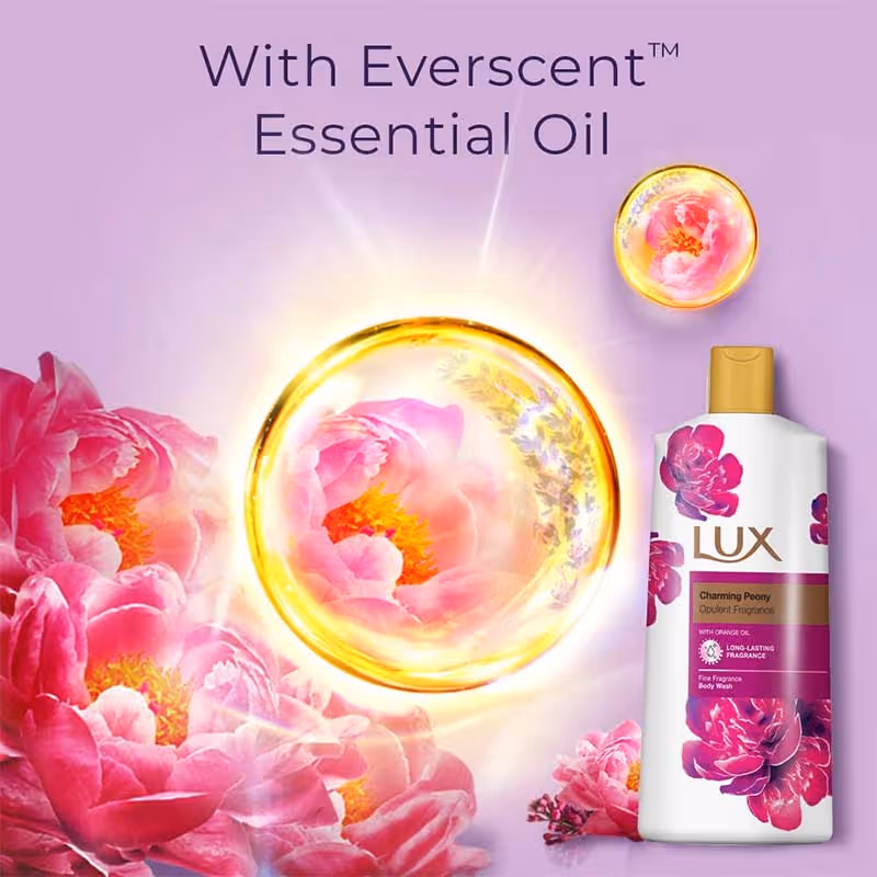 شامپو بدن گل رز پئونی لوکس lux peonia