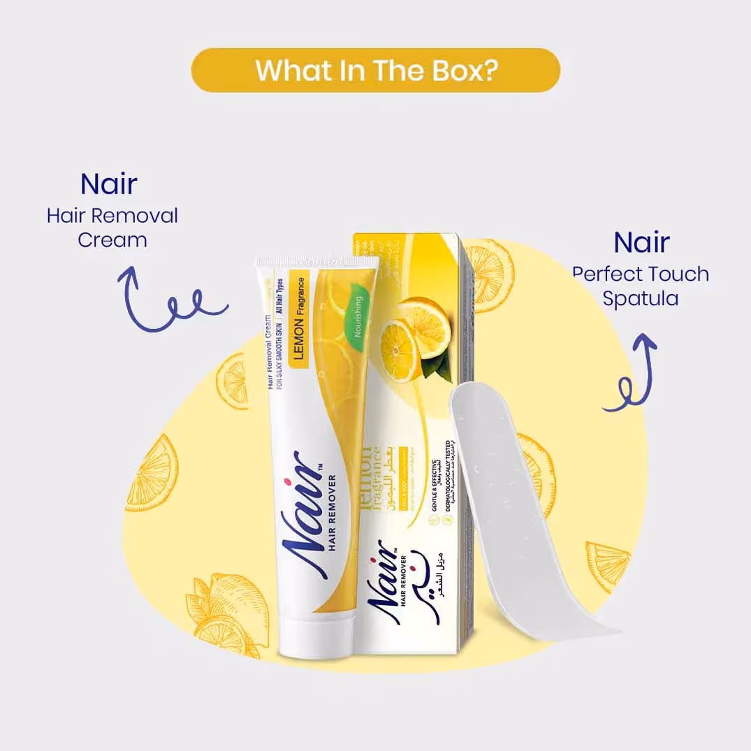 کرم موبر بدن نیر رایحه لیمو nair lemon