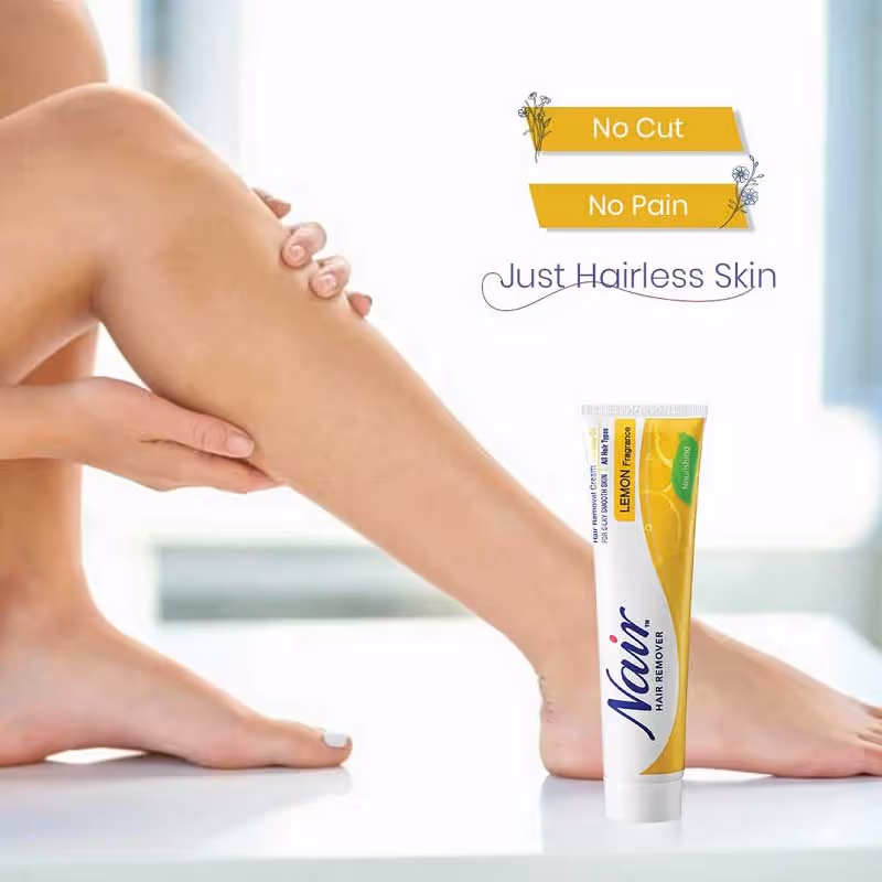 کرم موبر بدن نیر رایحه لیمو nair lemon