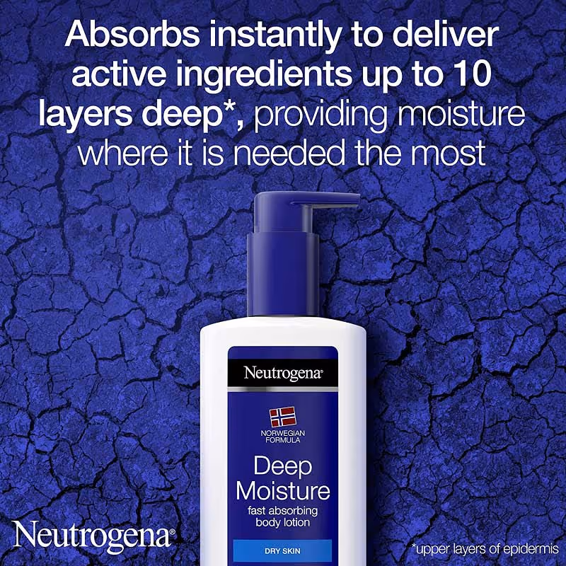 لوسیون بدن آبرسان نوتروژنا neutrogena deep