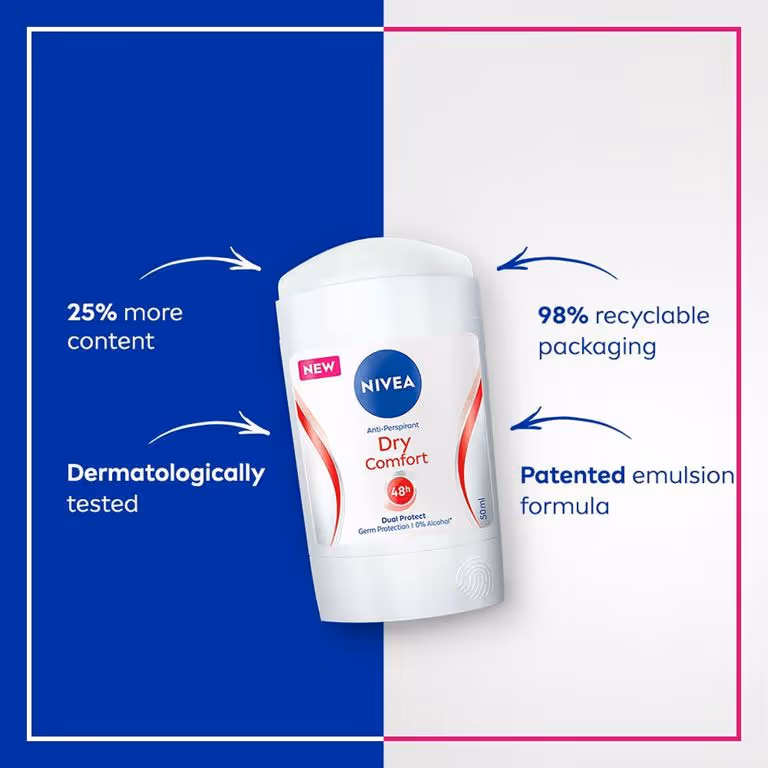 استیک ضدتعریق نیوا درای کامفورت nivea dry