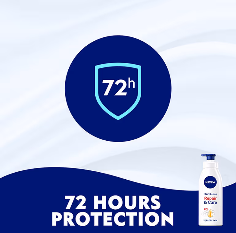 لوسیون بدن ترمیم کننده نیوا nivea repair and