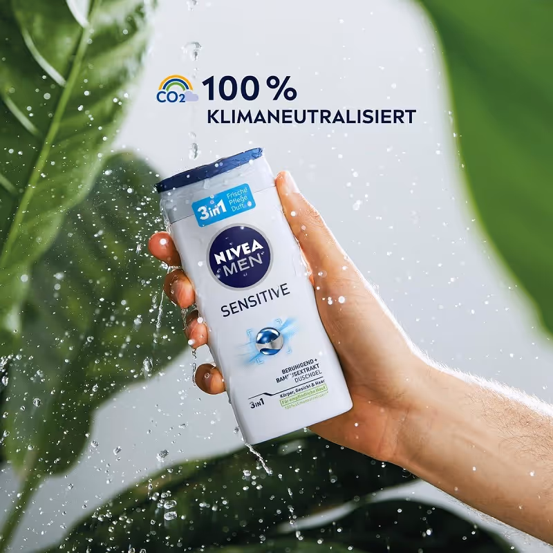 ژل دوش پوست حساس آقایان نیوا nivea men