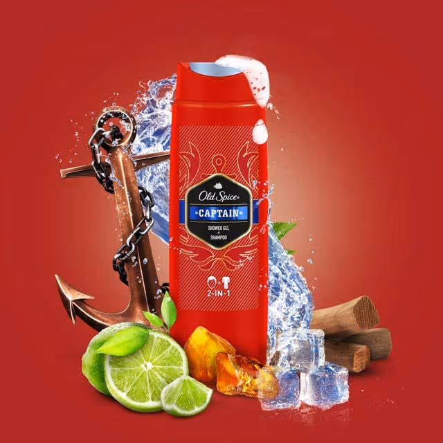 ژل دوش اولد اسپایس کاپتان old spice captain