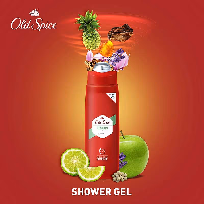 ژل دوش اولد اسپایس old spice restart