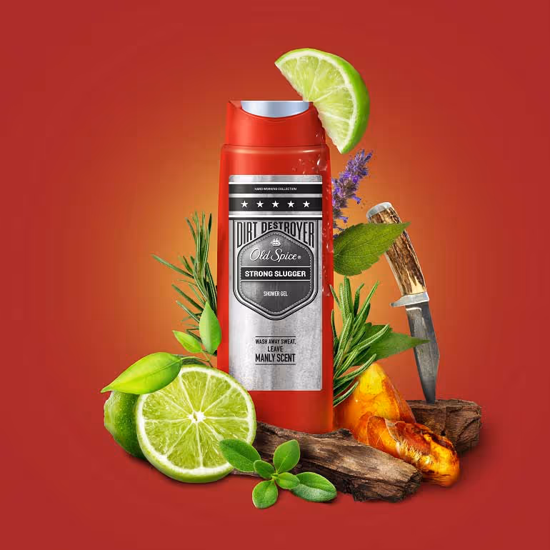 ژل دوش اولد اسپایس استرانگ اسلاگر old spice
