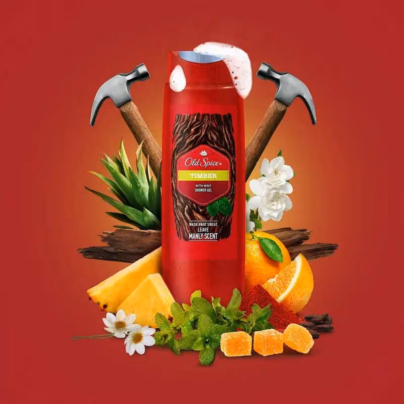 ژل دوش اولد اسپایس تیمبر old spice timber