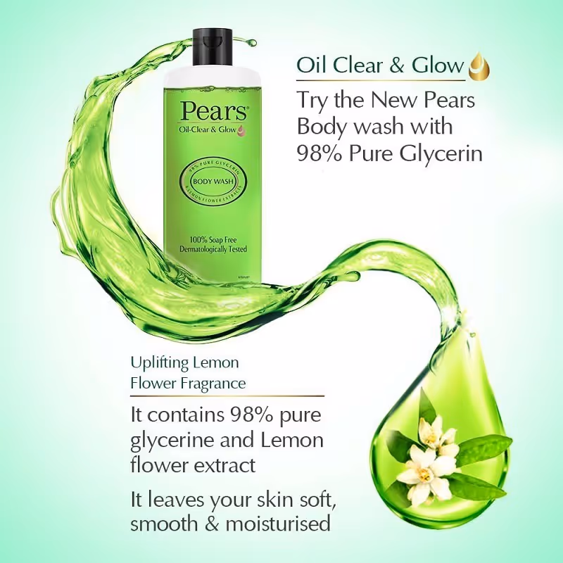 شامپو بدن ملایم پیرز رایحه شکوفه لیمو pears