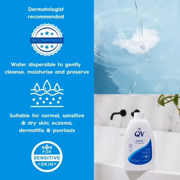 روغن حمام کیوی qv bath oil