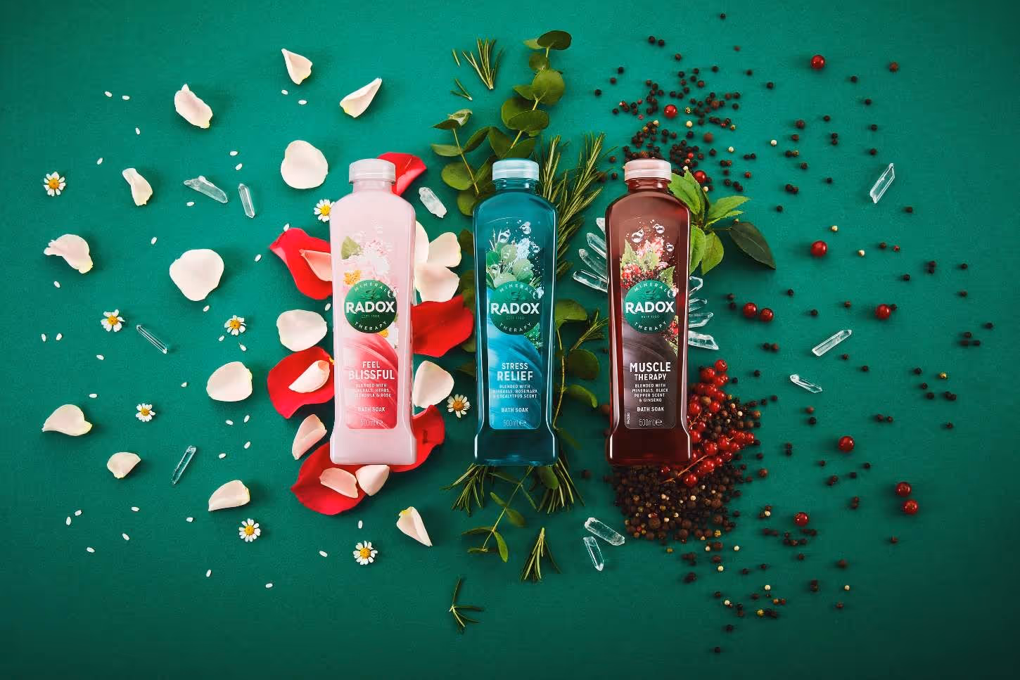 فوم حمام فلفل سیاه و جینسینگ رادوکس radox