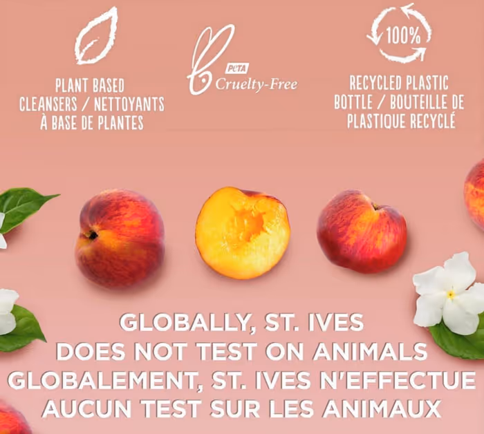 شامپو بدن هلو گل یاس سنت ایوز st ives peach