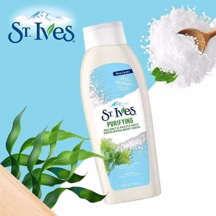 شامپو بدن جلبک و نمک دریایی سینت ایوز st ives