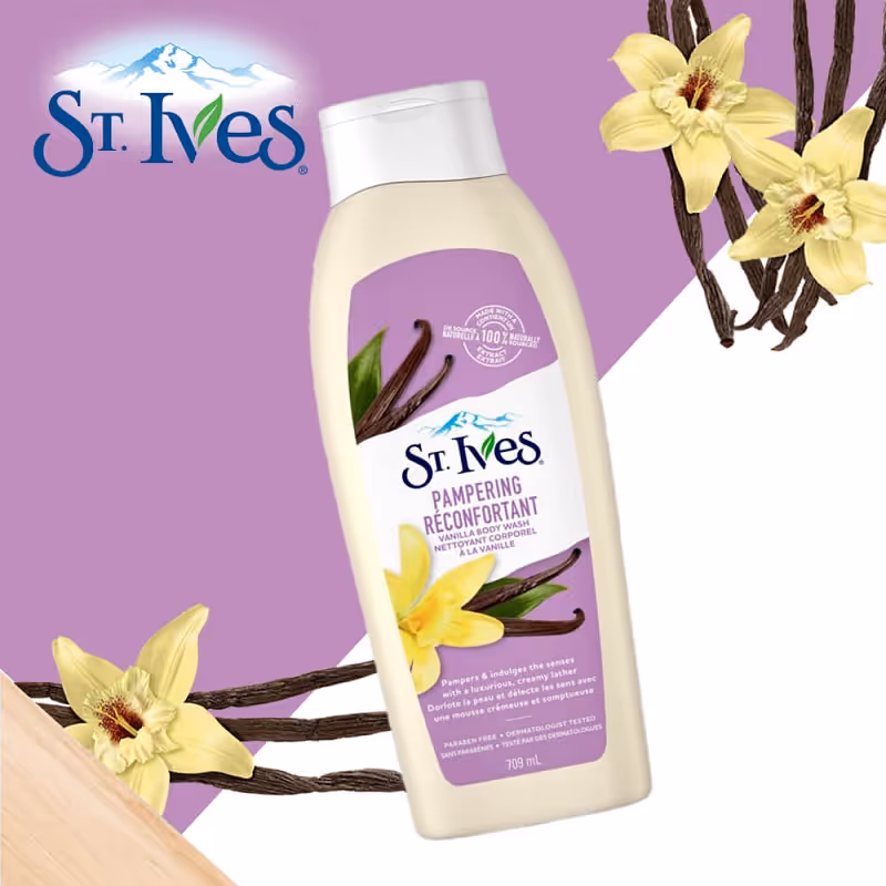 شامپو بدن وانیل سینت ایوز st ives pampering