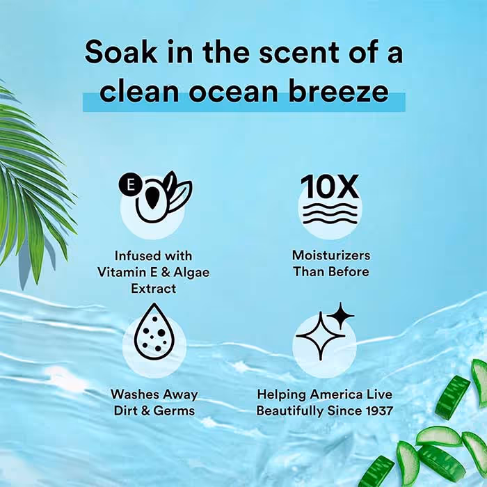 شامپو بدن شاداب کننده سواو suave ocean breeze