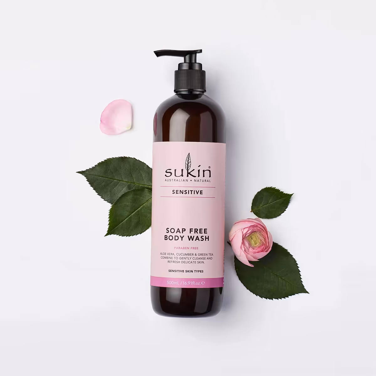 شامپو بدن پوست های حساس ساکین sukin sensitive