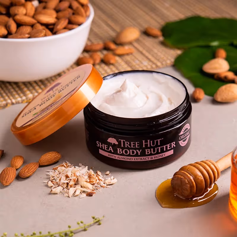 کره بدن بادام و عسل تری هات tree hut almond