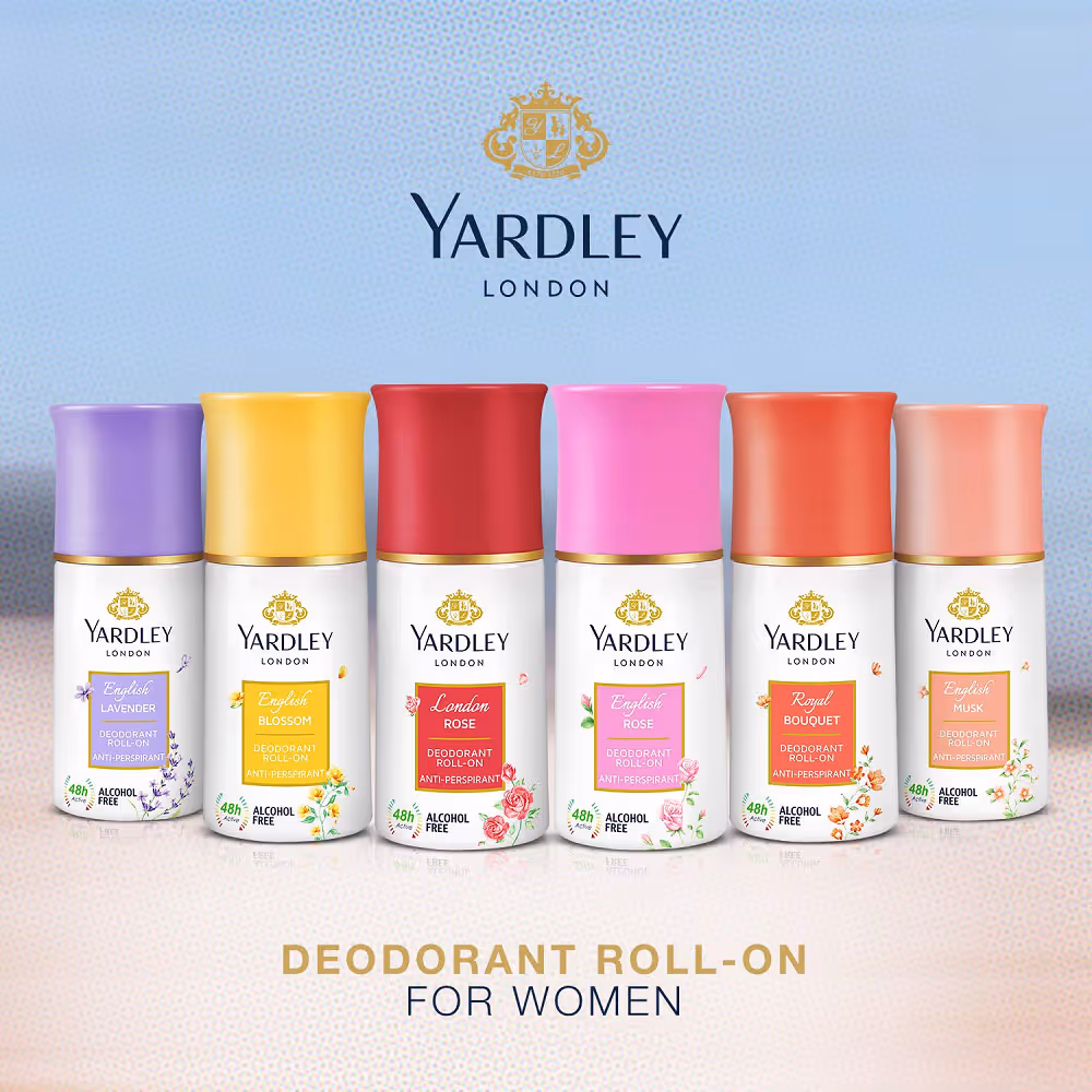 رول ضدتعریق یاردلی رایحه گل رز لندن yardley